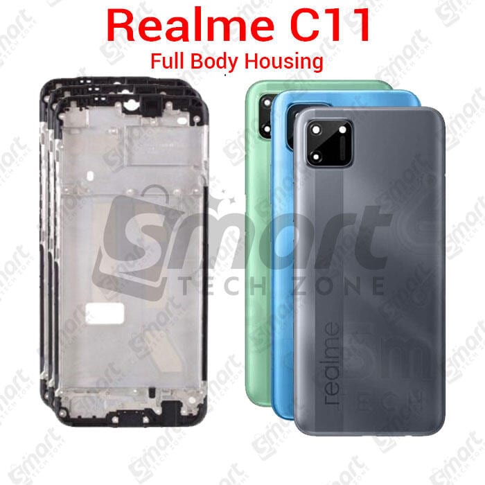 For Realme C11 Full Body Housing With Camera Glass (LCD Frame, Side/Middle Frame, Back Panel/Backshell)