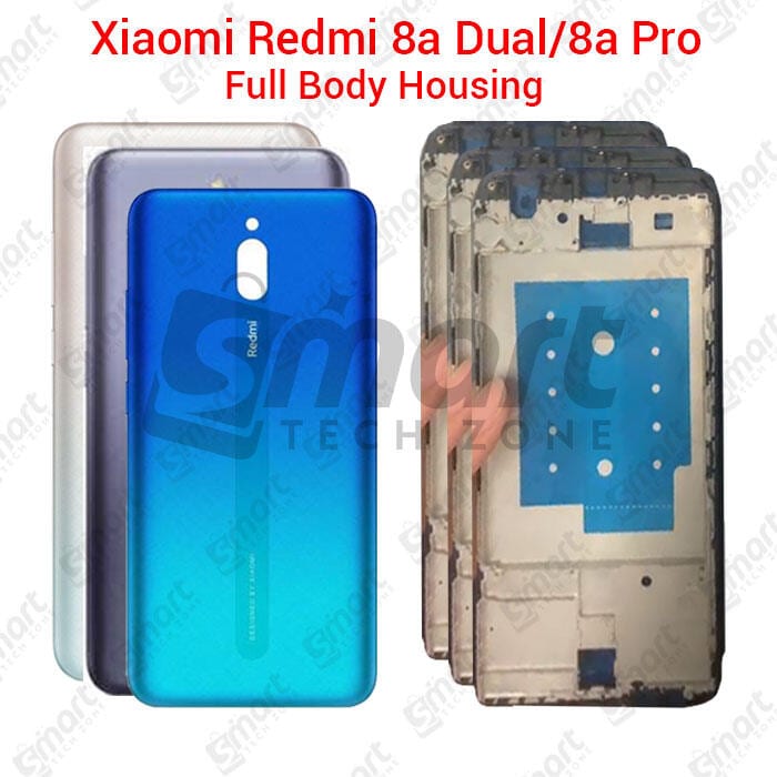 For Xiaomi Redmi 8a Dual 8a Pro Full Body Housing With Camera Glass (LCD Frame, Side/Middle Frame, Back Panel/Backshell)