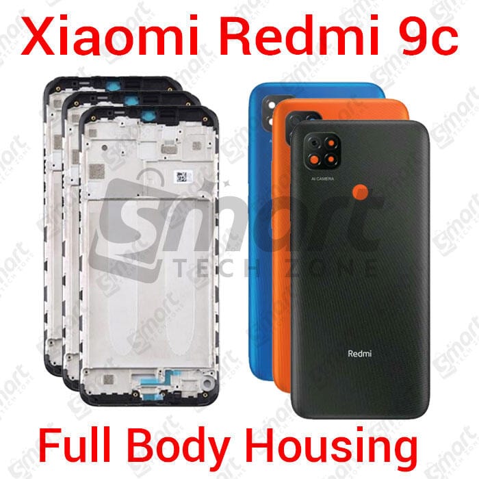For Xiaomi Redmi 9c Full Body Housing With Camera Glass (LCD Frame, Side/Middle Frame, Back Panel/Backshell)