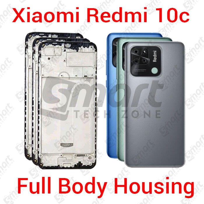 For Xiaomi Redmi 10c Full Body Housing With Camera Glass (LCD Frame, Side/Middle Frame, Back Panel/Backshell)