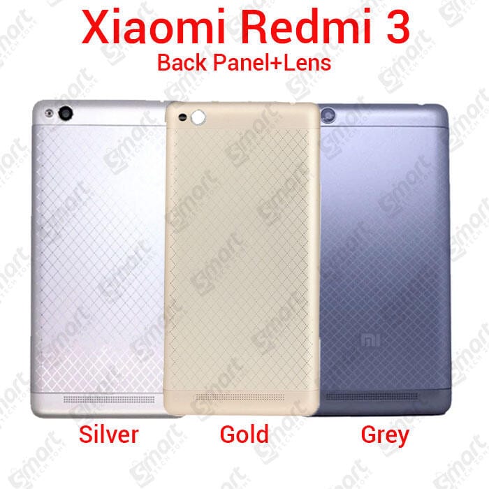 Xiaomi Redmi 3 Back Panel/Backshell/ Casing + With Camera Lens + Side Buttons With Logo-All Colors Available