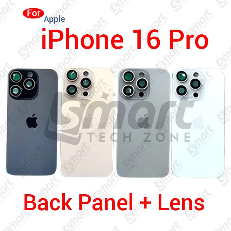 For Apple IPhone 16 Pro Back Panel/Backshell/ Casing + With Camera Lens + Side Button With Logo-All Colors Available