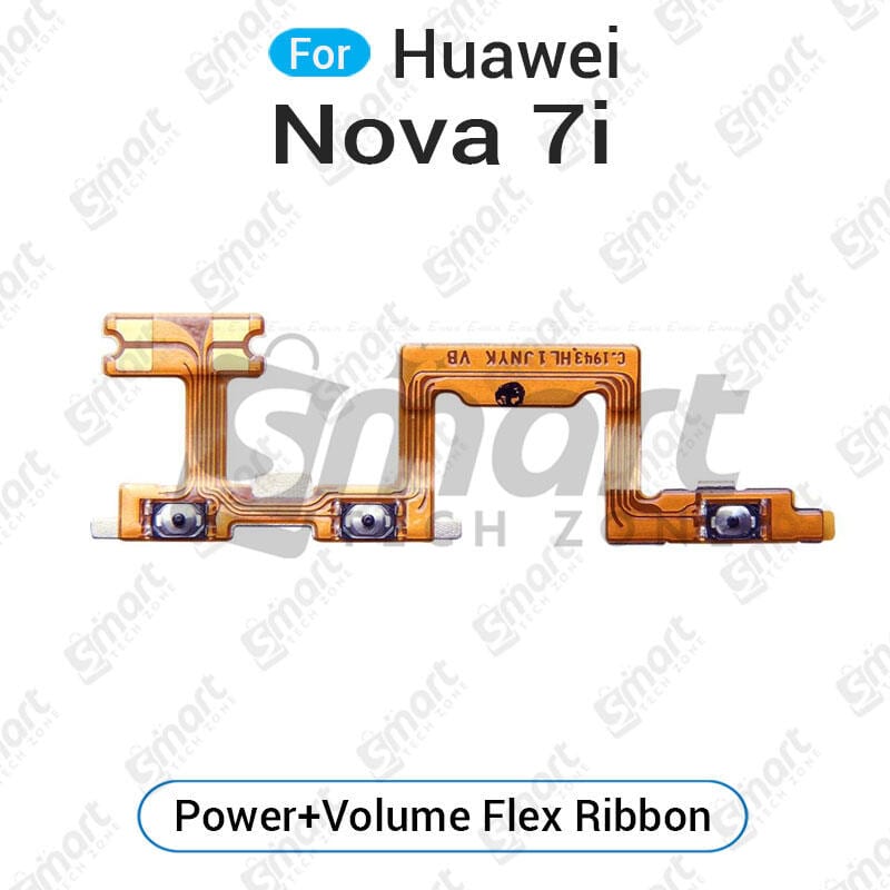 Huawei Nova 7i Power on / off Switch Button Side Volume Up Down Buttons Flex Cable Replacement Parts