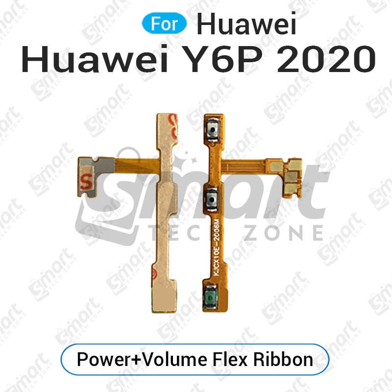 Huawei Y6p 2020 Power on / off Switch Button Side Volume Up Down Buttons Flex Cable Replacement Parts