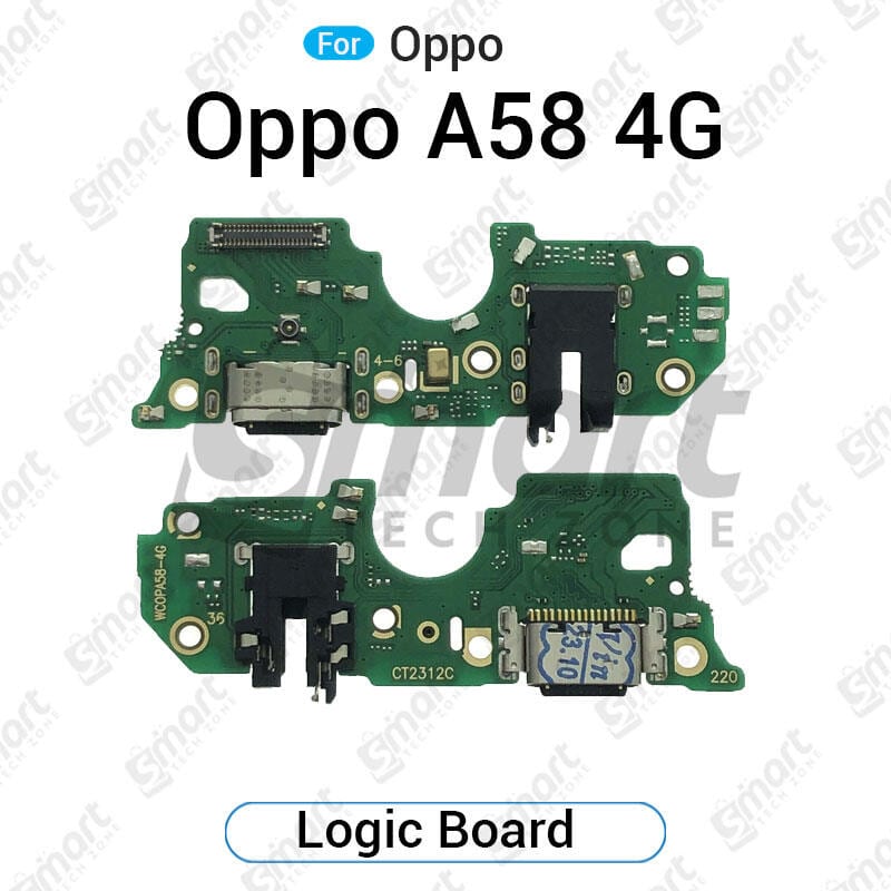 Charging Logic Board For Oppo A58 4G Charging Port USB Plug PCB Dock Connector Spare parts