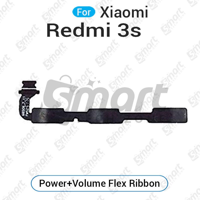 Xiaomi Redmi 3s Power on / off Switch Button Side Volume Up Down Buttons Flex Cable Replacement Parts