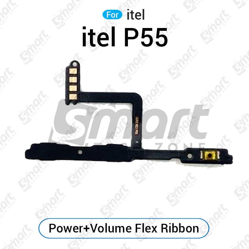 itel P55 Power on / off Switch Button Side Volume Up Down Buttons Flex Cable Replacement Parts