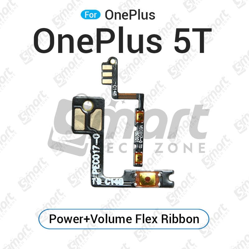 OnePlus 5T Power on / off Switch Button Side Volume Up Down Buttons Flex Cable Replacement Parts