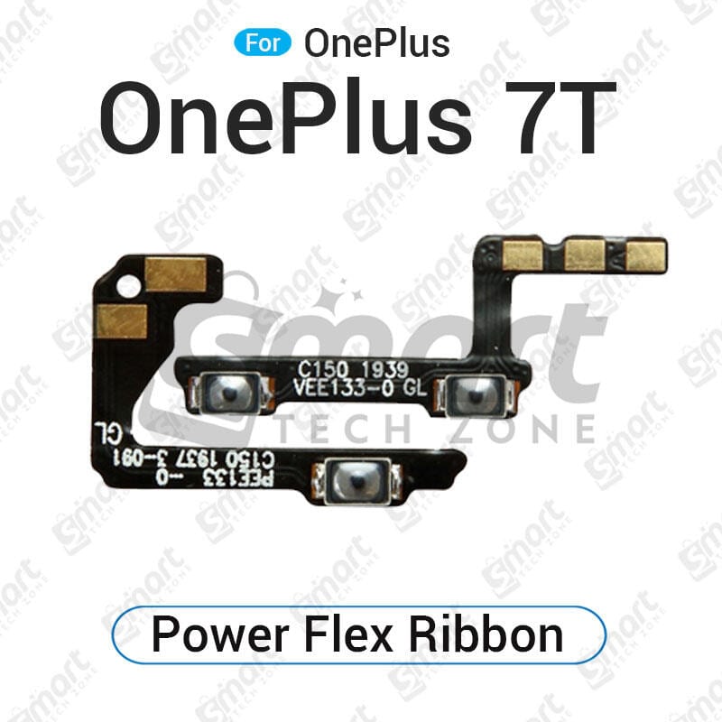 OnePlus 7T Power on / off Switch Button Side Volume Up Down Buttons Flex Cable Replacement Parts