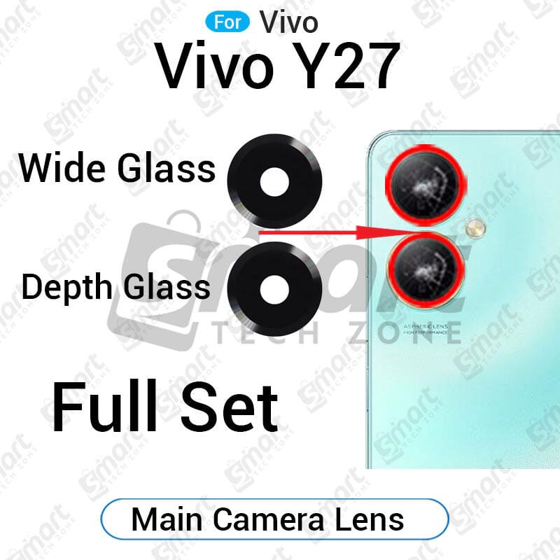 Camera Main Glass Lens for Vivo Y27 Replacement Part (Not Tempered Camera Glass Protector)