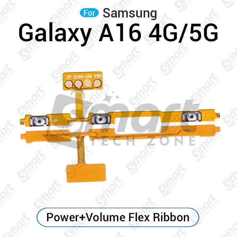 Samsung Galaxy A16 4G 5G Power on / off Switch Button Side Volume Up Down Buttons Flex Cable Replacement Parts