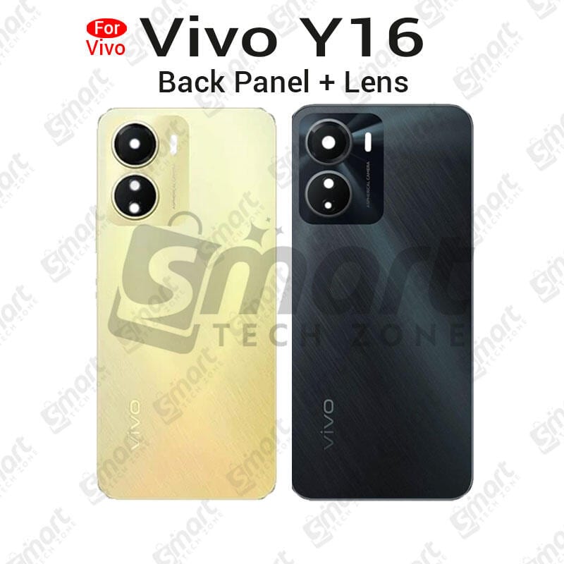 For Vivo Y16 Back Panel/ Backshell/ Camera Lens Casing Logo-All Colors Available