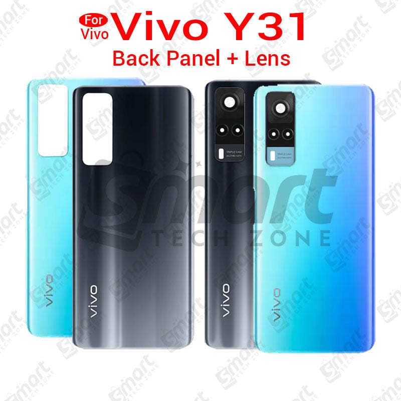 For Vivo Y31 Back Panel/ Backshell/ Camera Lens Casing Logo-All Colors Available