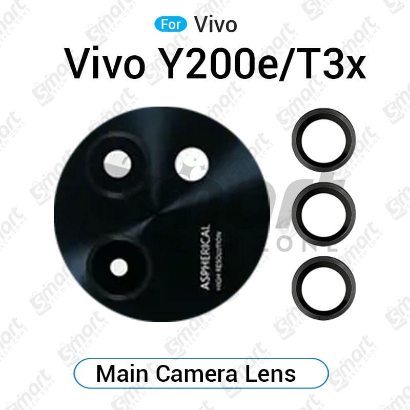 Main Camera Glass / Lens For Vivo T3x Y200e Replacement Part (Not Tempered Camera Glass Protector)