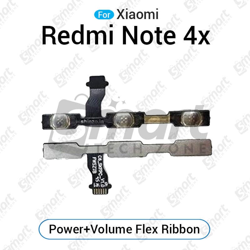 Xiaomi Redmi Note 4x Power on / off Switch Button Side Volume Up Down Buttons Flex Cable Replacement Parts