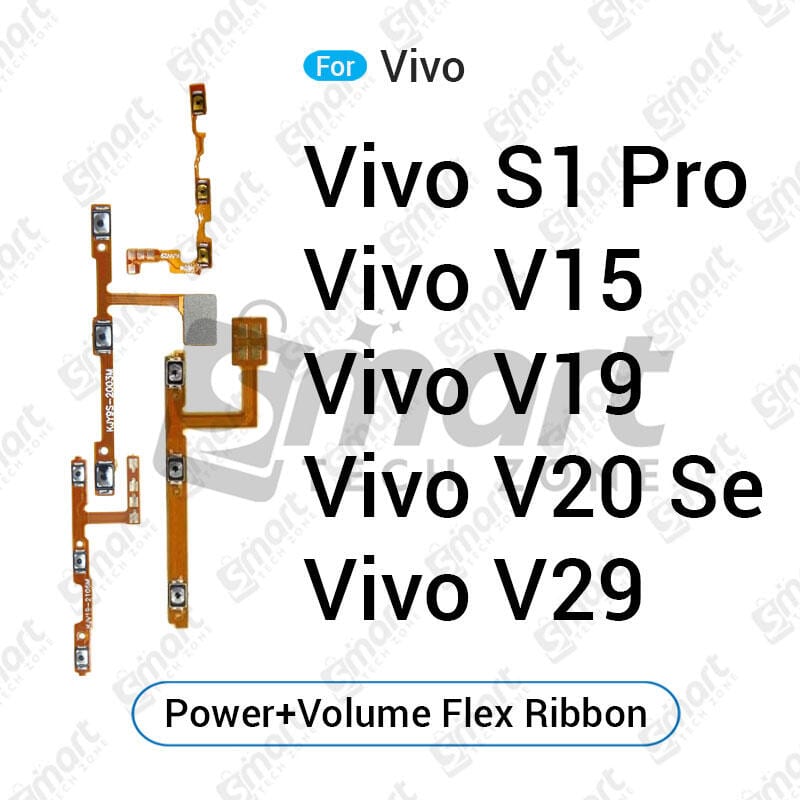 Vivo S1 Pro V15 V19 V20SE V29 Power on / off Switch Button Side Volume Up Down Buttons Flex Cable Replacement Parts