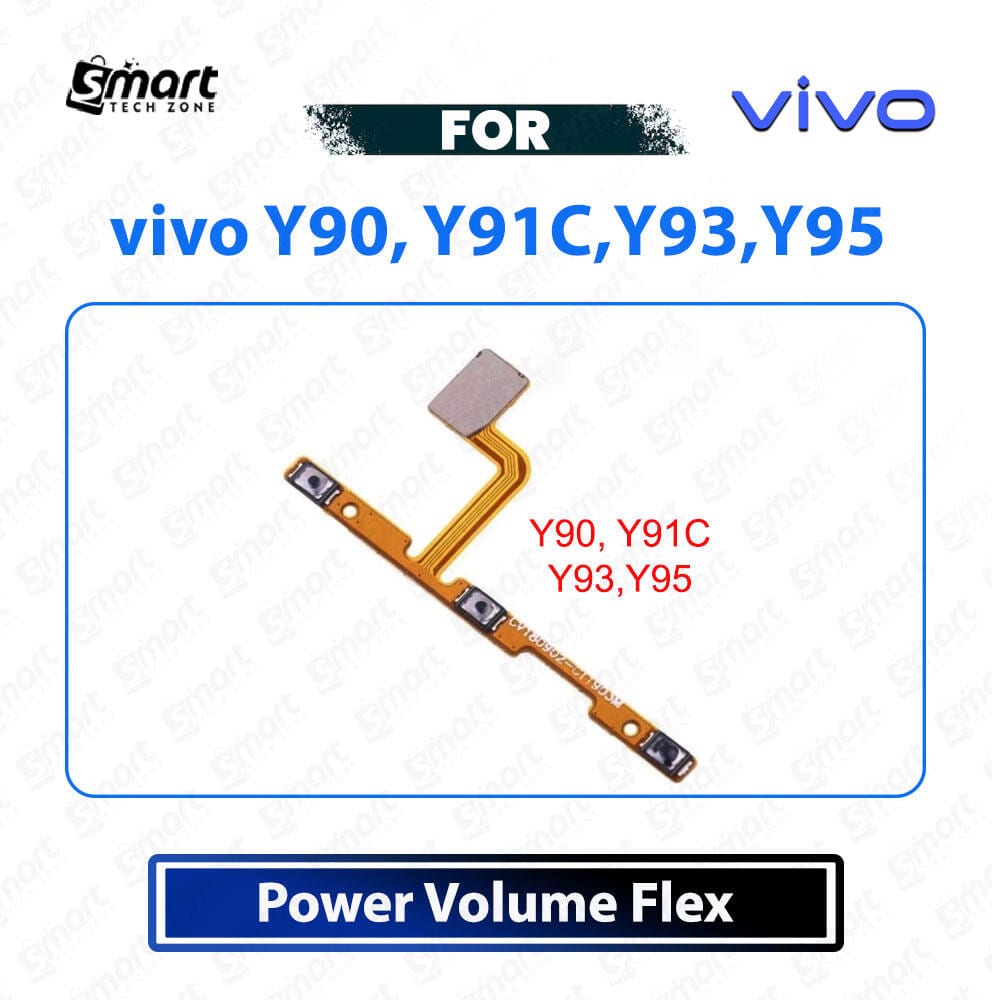 For Vivo Y90 / Y91C / Y93 / Y95 Power & Volume Flex Cable Ribbon - Internal Side Key On Off Switch Board Replacement Repair Parts