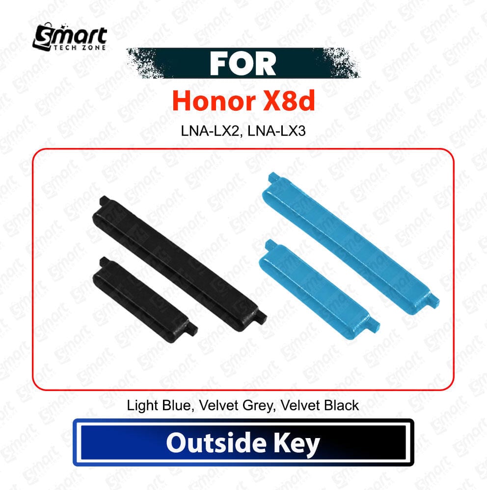 Honor X8d Power On Off Switch Button Volume Up Down Control Keys External Side Buttons Set Replacement Repair Spare Part