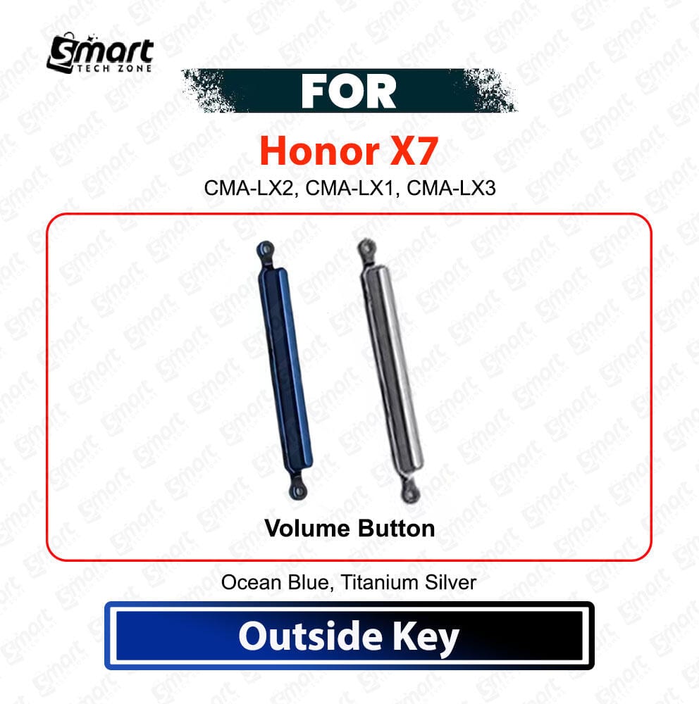 Honor X7 Volume Plastic Button | Volume Outer Button / side key Replacement | High Quality Spare Part