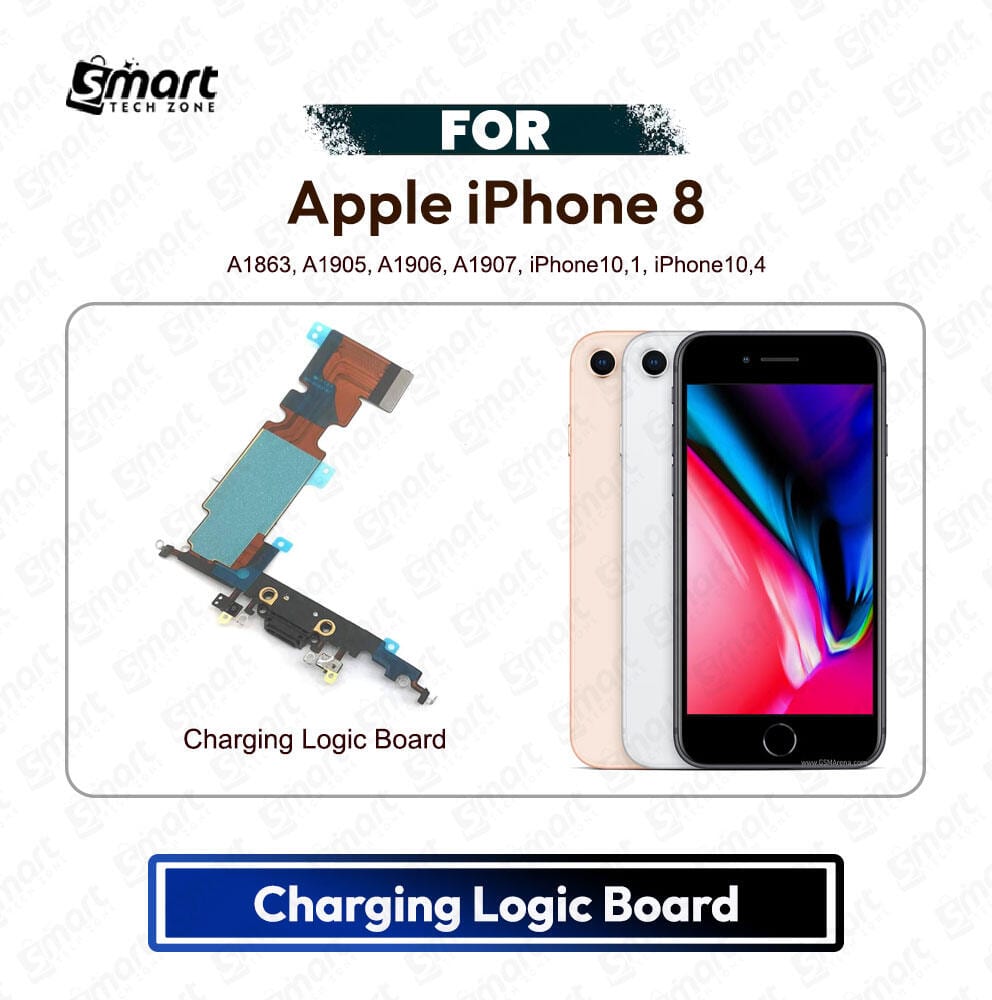 Apple iPhone 8 / 8 Plus Charging Port PCB Sub Board USB Plug Dock Connector Logic Board Repair Spare Part (A1863, A1905, A1906, A1907, iPhone10,1, iPhone10,4)