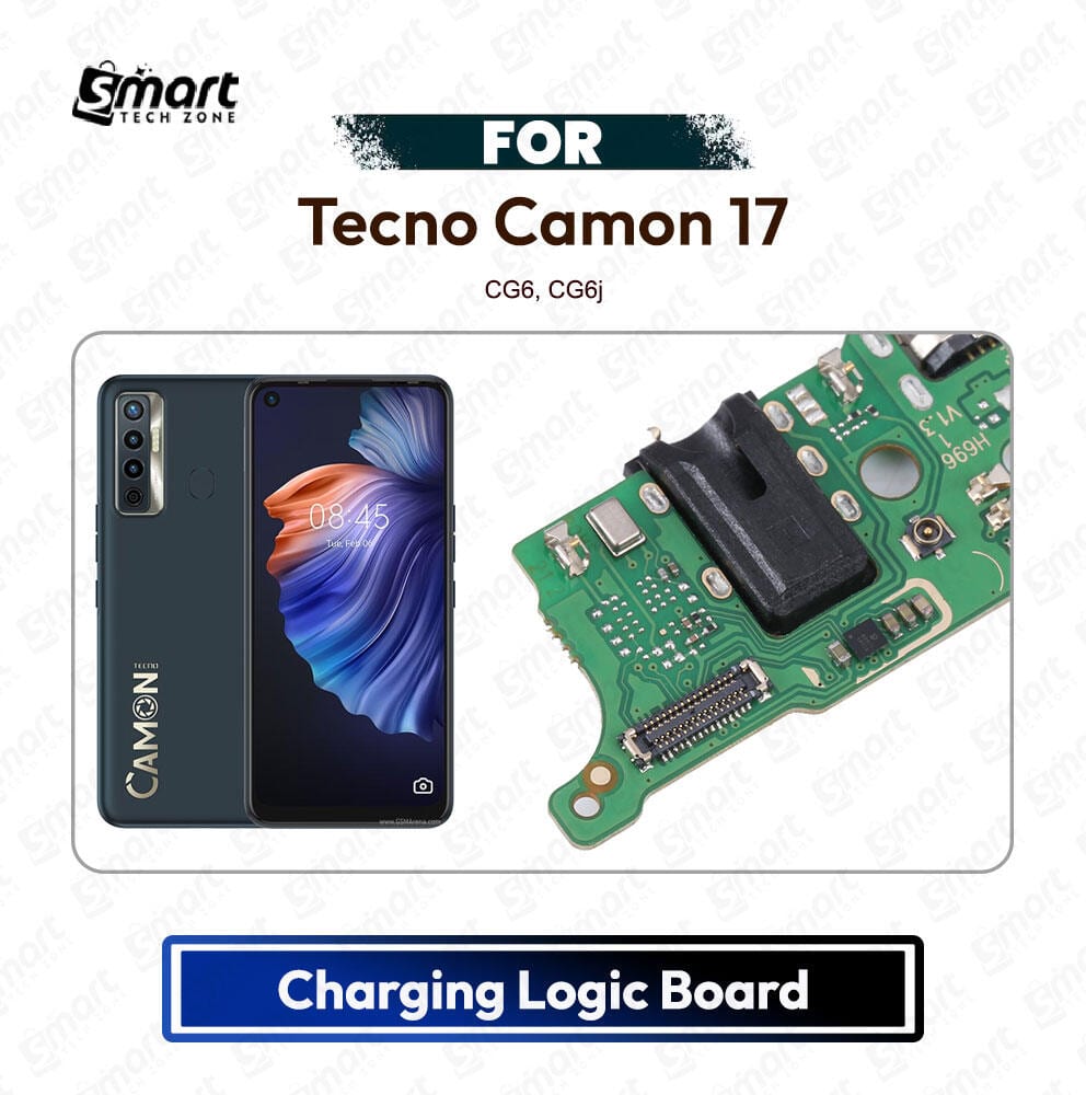 Tecno Camon 17 Charging Port PCB Sub Board USB Plug Dock Connector Logic Board Repair Spare Part (CG6, CG6j)