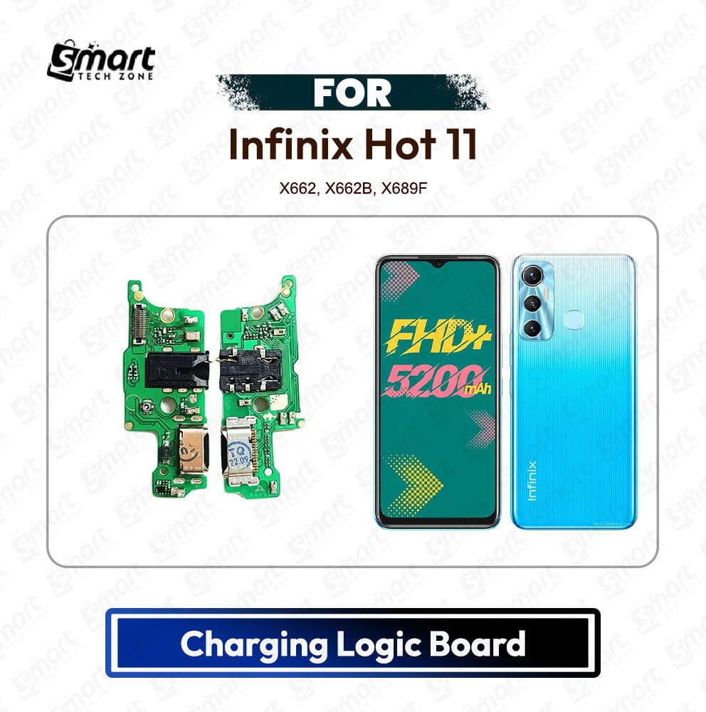 Infinix Hot 11 Charging Port PCB Sub Board USB Plug Dock Connector Logic Board Repair Spare Part (X662, X662B, X689F)
