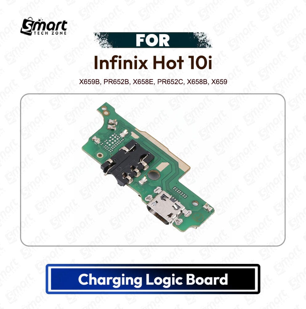 Infinix Hot 10i Charging Port PCB Sub Board USB Plug Dock Connector Logic Board Repair Spare Part (X659B, PR652B, X658E, PR652C, X658B, X659)