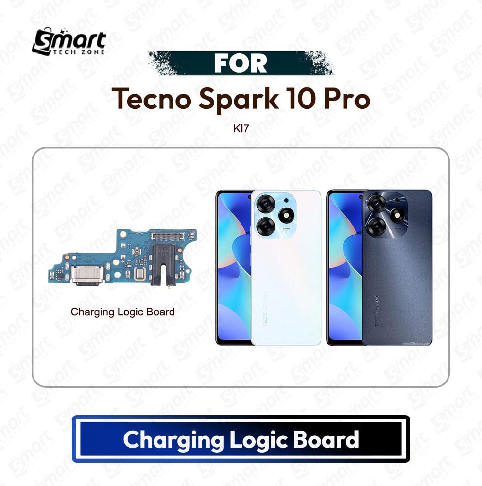 Tecno Spark 10 Pro Charging Port PCB Sub Board USB Plug Dock Connector Logic Board Repair Spare Part (KI7)