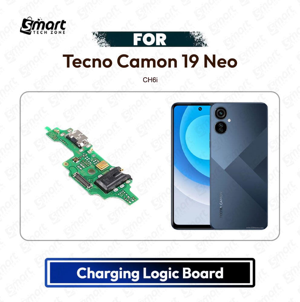 Tecno Camon 19 Neo Charging Port PCB Sub Board USB Plug Dock Connector Logic Board Repair Spare Part (CH6i)