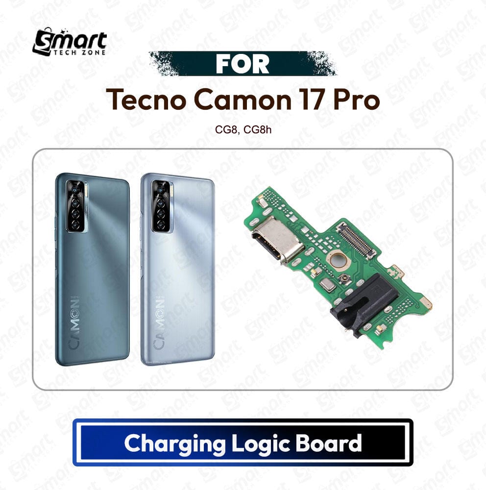 Tecno Camon 17 Pro Charging Port PCB Sub Board USB Plug Dock Connector Logic Board Repair Spare Part (CG8, CG8h)