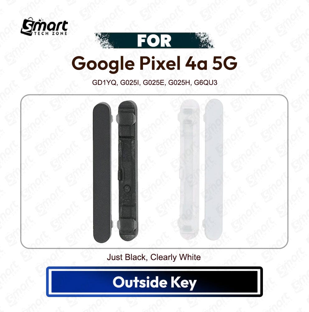 Google Pixel 4a 5G On Off, Volume Up Down Button Side Key, Outside Key Replacement Repair Spare Part For GD1YQ, G025I, G025E, G025H, G6QU3