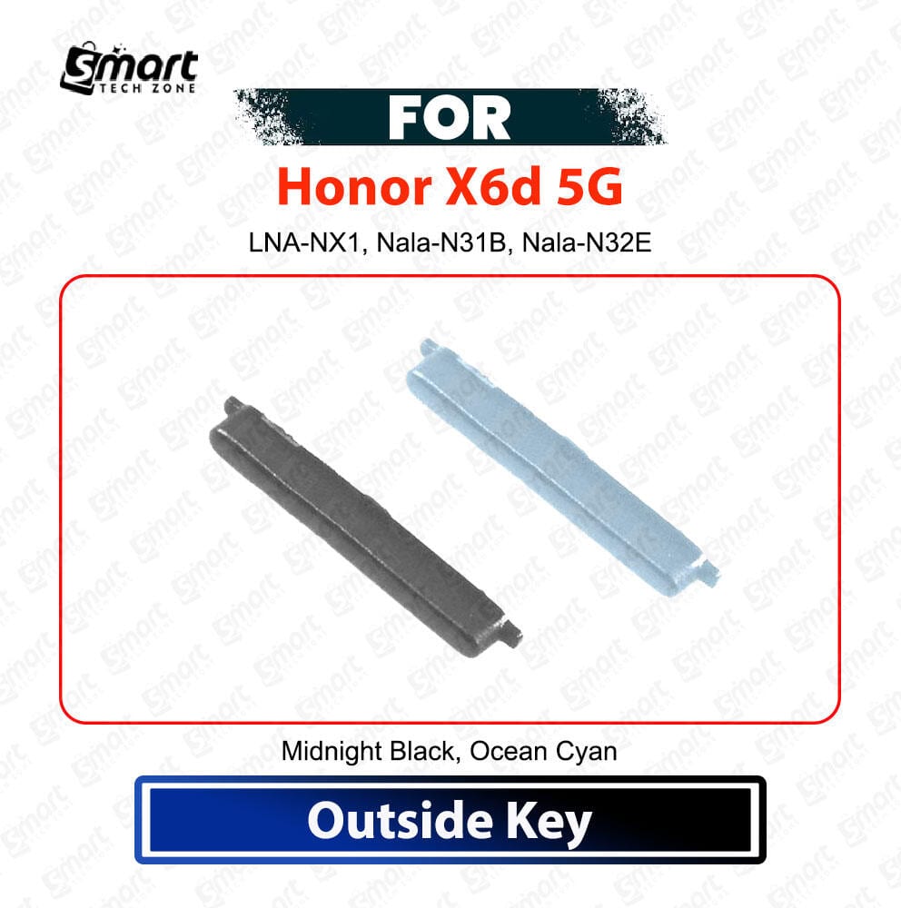 Honor X6d 5G Volume Plastic Button | Volume Outer Button / side key Replacement | High Quality Spare Part For LNA-NX1, Nala-N31B