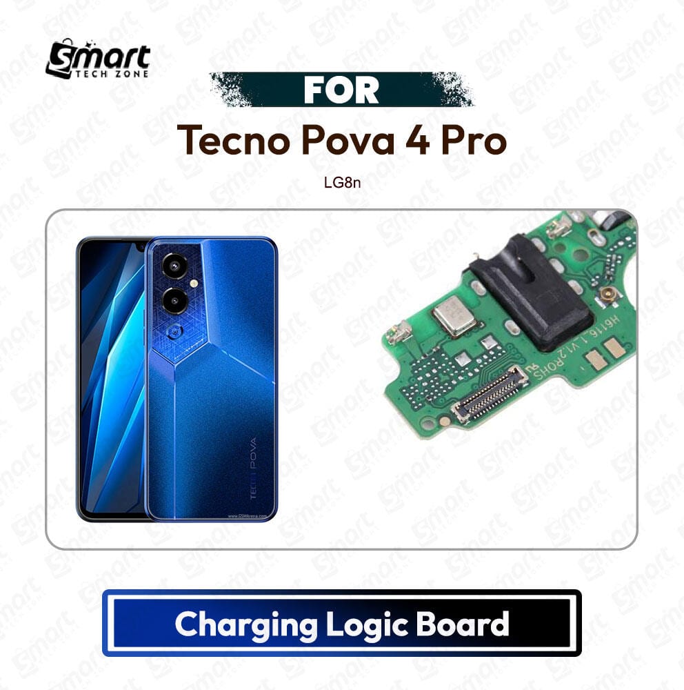 Tecno Pova 4 Pro Charging Port PCB Sub Board USB Plug Dock Connector Logic Board Repair Spare Part (LG8n)
