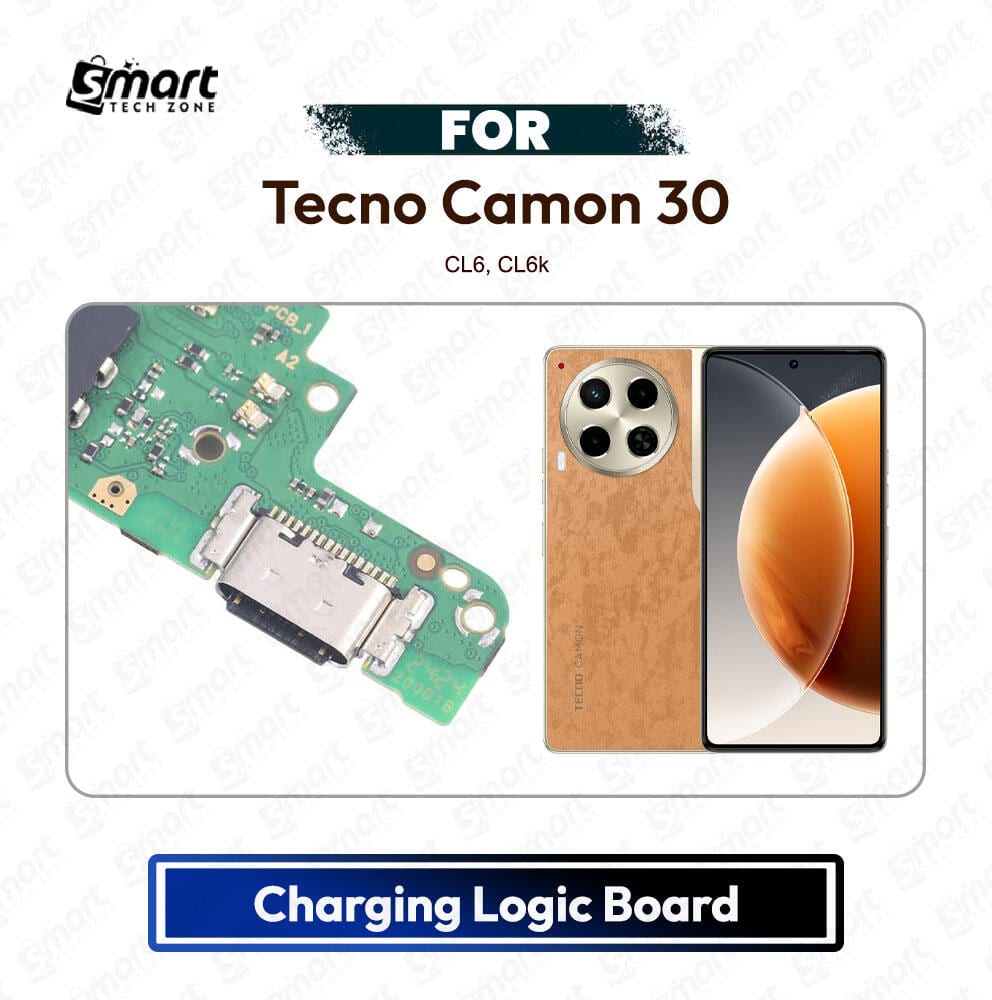 Tecno Camon 30 Charging Port PCB Sub Board USB Plug Dock Connector Logic Board Repair Spare Part (CL6, CL6k)