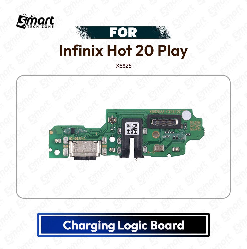 Infinix Hot 20 Play Charging Port PCB Sub Board USB Plug Dock Connector Logic Board Repair Spare Part (X6825)
