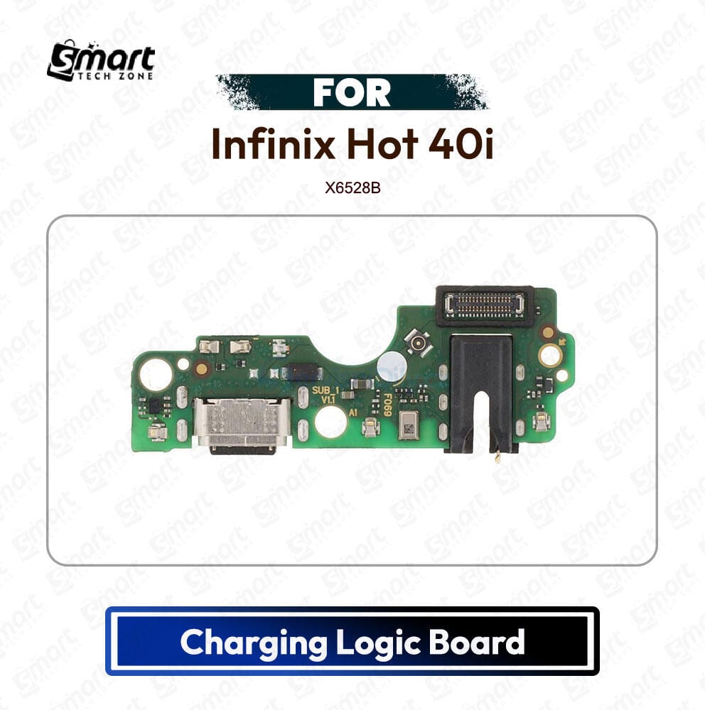 Infinix Hot 40i Charging Port PCB Sub Board USB Plug Dock Connector Logic Board Repair Spare Part (X6528B)