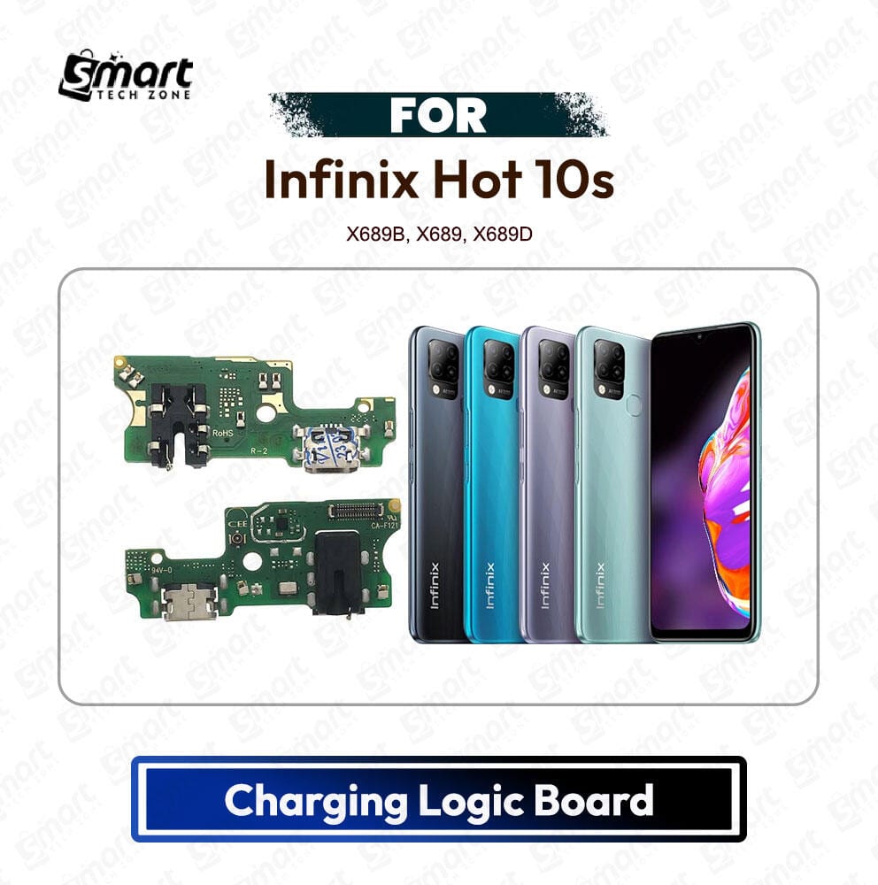 Infinix Hot 10s Charging Port PCB Sub Board USB Plug Dock Connector Logic Board Repair Spare Part (X689B, X689, X689D)