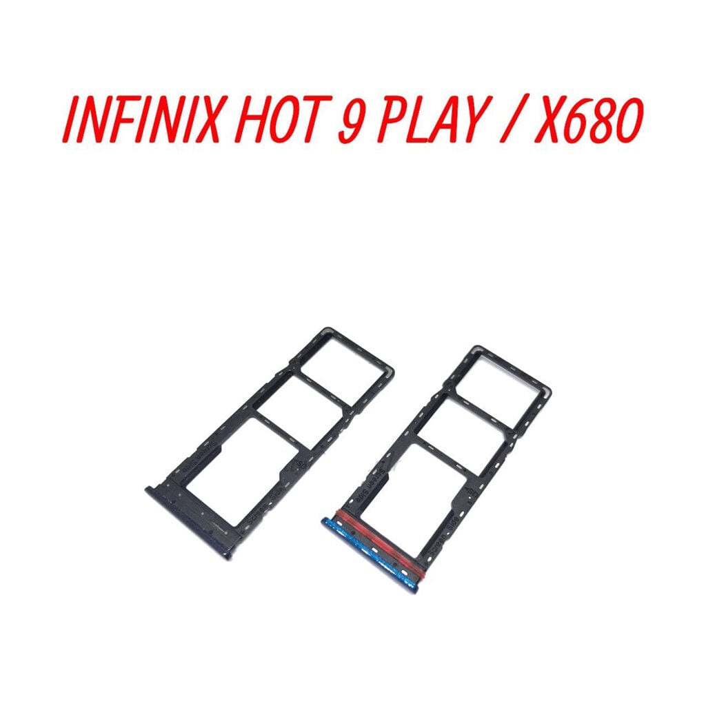 Infinix Hot 9 Play X680 Sim Tray Micro SD Card Slot with Sim Ejector Pin Replacement Part