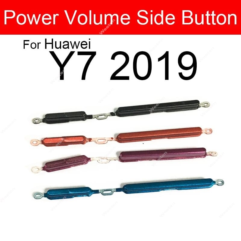 Power Volume Out Side Key Side Button For Huawei Y7 2019 External Volume Button + Power ON/OFF
