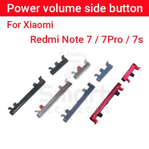 Power Volume Outside Key Side Button for Redmi Note 7 7s 7Pro- External Volume Button + Power ON/OFF
