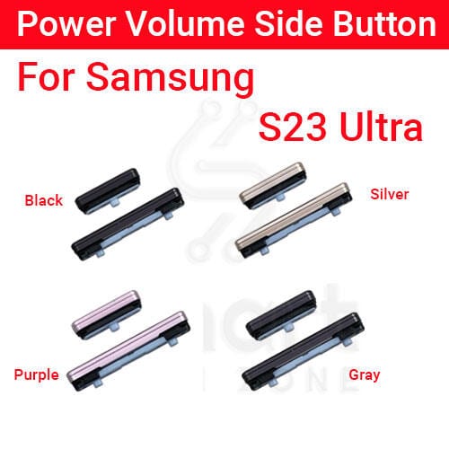Compatible with Samsung Galaxy S23 Ultra External Side Buttons Power On Off + Volume Control Button Outside Side Keys
