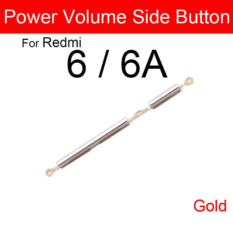 Power Volume Out Side Key Side Button For Redmi 6 6A External Volume Button + Power ON OFF