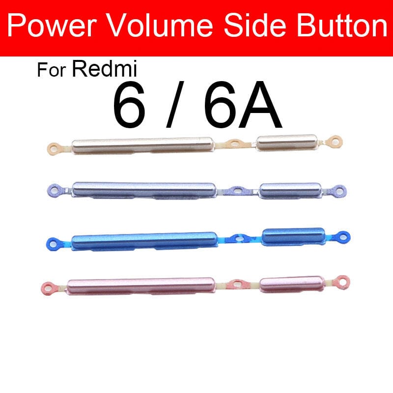 Power Volume Out Side Key Side Button For Redmi 6 6A External Volume Button + Power ON OFF
