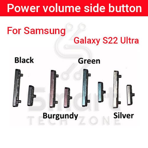 Power Volume Out Side Key Side Button For Samsung Galaxy S22 Ultra External Volume Button + Power ON OFF
