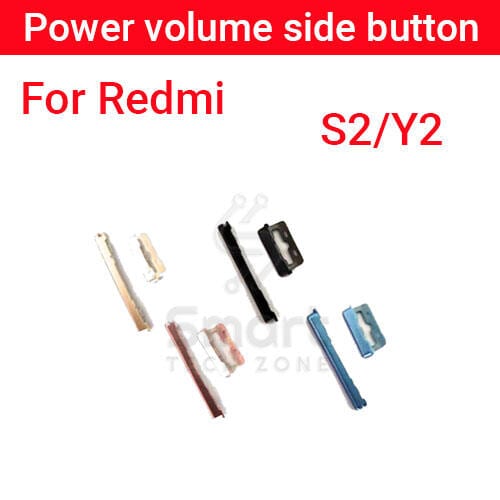 Power Volume Out Side Key Side Button For Redmi S2 Y2 External Volume Button + Power ON OFF