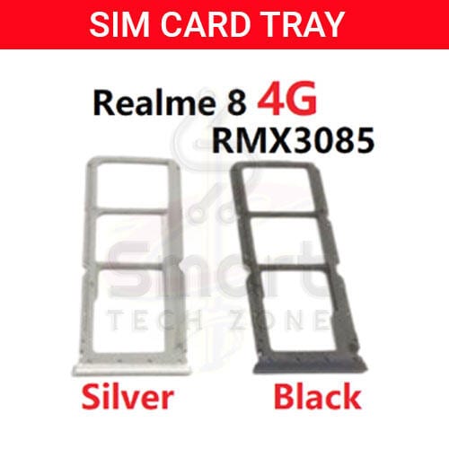 Realme 8 4G Sim Tray Micro SD Card Slot with Sim Ejector Pin Replacement Part