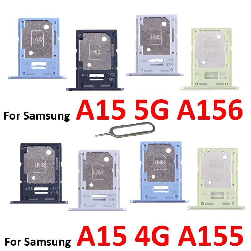 Samsung Galaxy A15 4G SM-A155/ A15 5G SM-A156 SIM + SIM / Micro SD Card Slot with Sim Ejector Pin Replacement Part