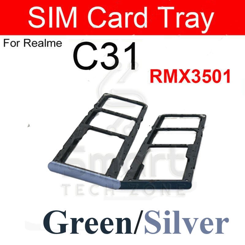 Realme C31 Sim Tray Micro SD Card Slot with Sim Ejector Pin Replacement Part