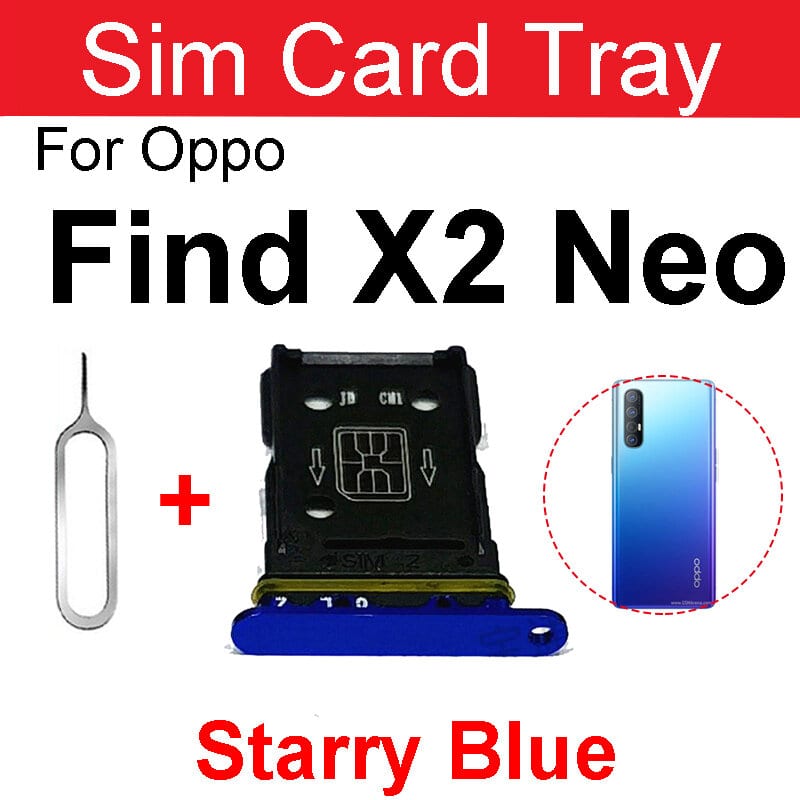 Oppo Find X2 Neo/ Oppo Reno 3 Pro 5G Sim Card Slot Holder with Sim Ejector Pin Replacement Part