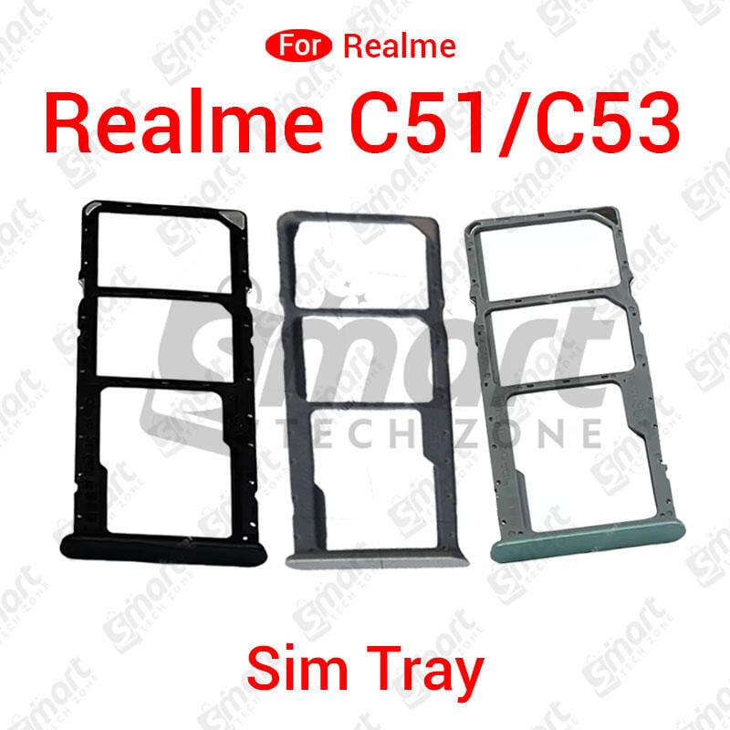 Realme C51 / C53 Sim Tray Micro SD Card Slot with Sim Ejector Pin Replacement Part:
